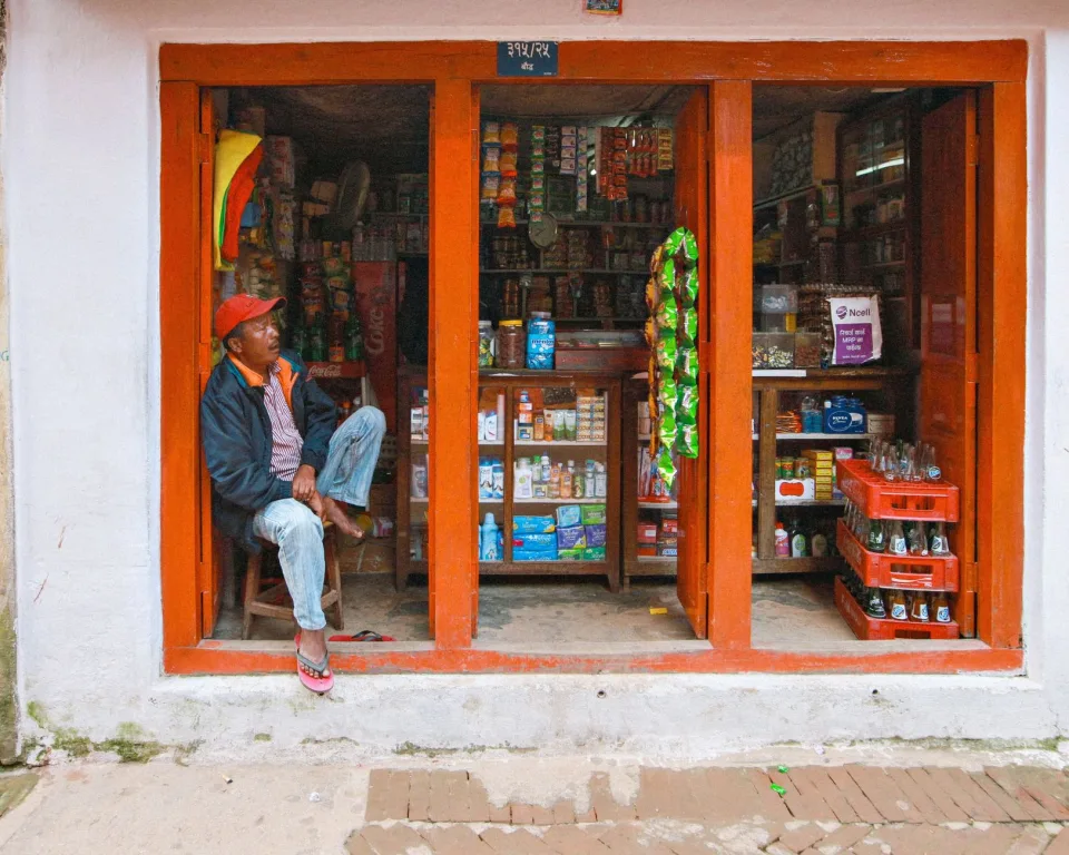 Kệ rau củ tươi mỗi sáng
